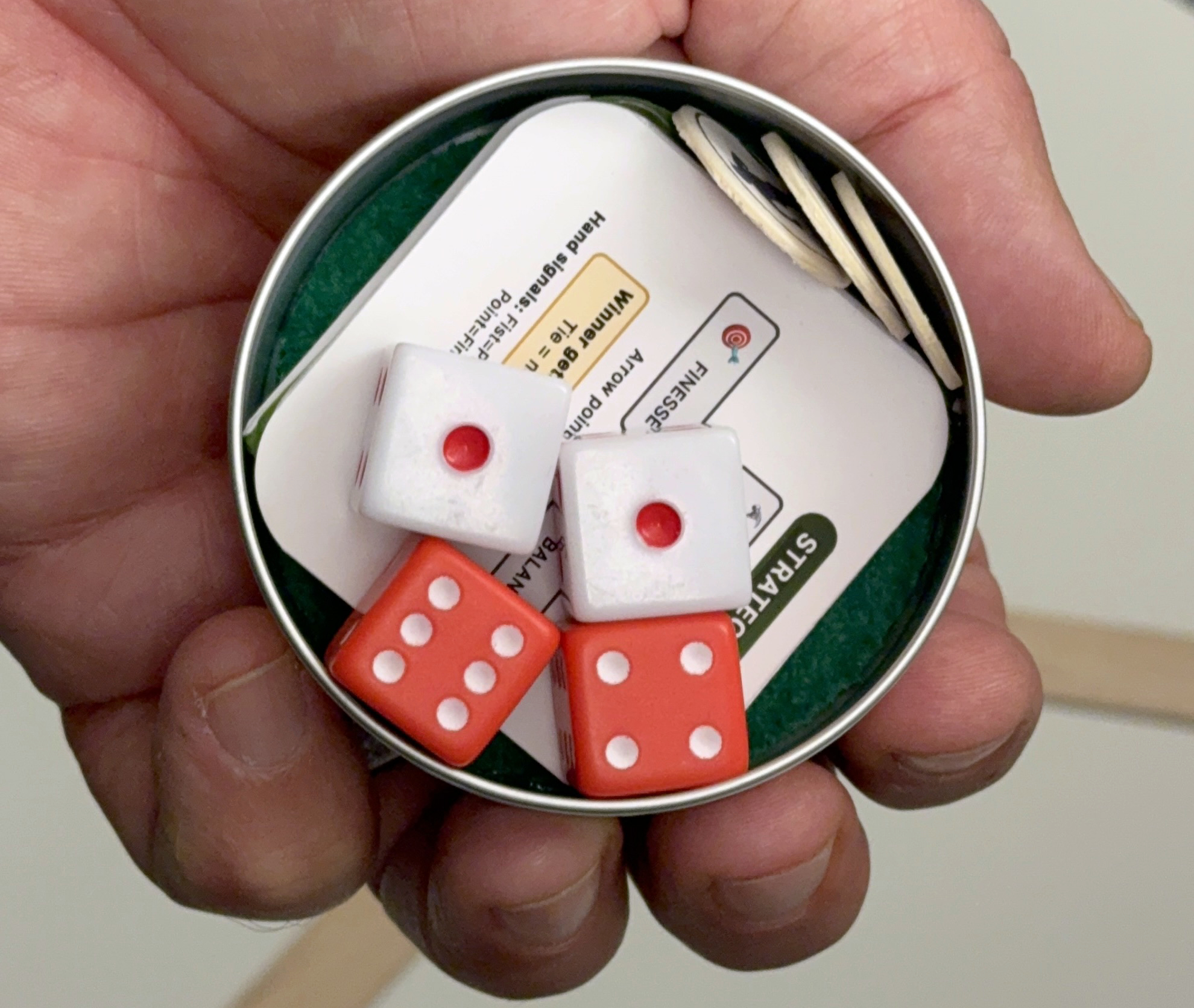 Bush League tin contents